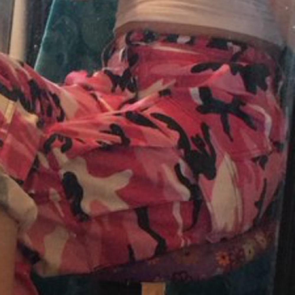 Pink camo pants